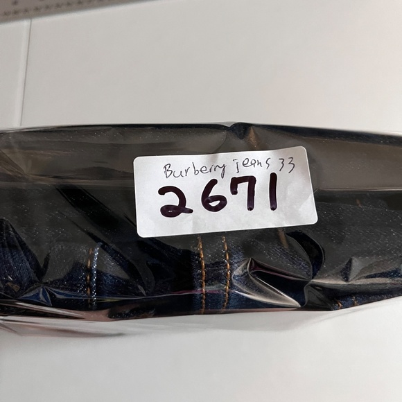 Burberry Brit Skinny Low Rise Jeans - Men's Size 33*32 - Blue - Picture 12 of 12